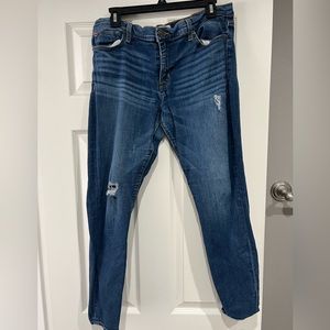 Hudson Krista ankle super skinny jeans distressed size 32